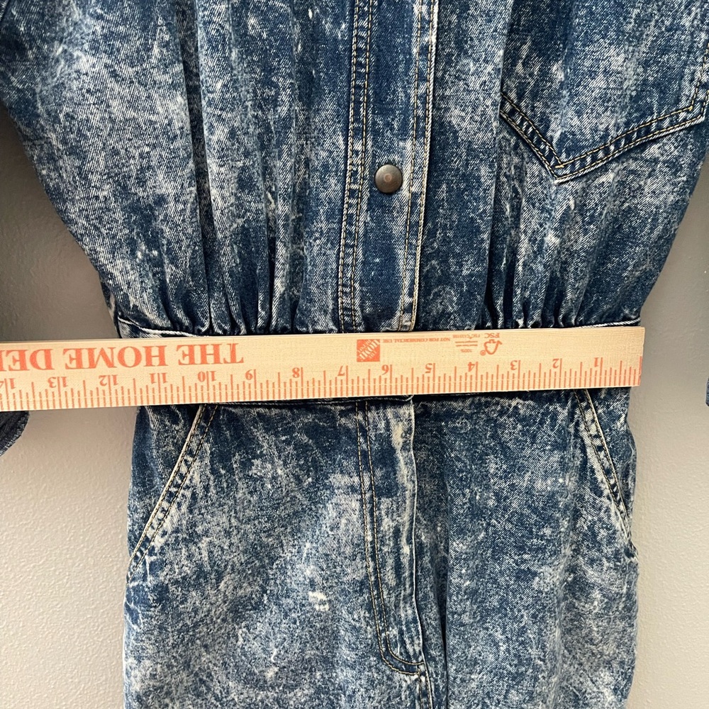 Vintage acid washed Jean dress - Picture 6 of 10